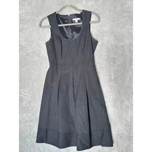 Banana Republic‎ Women's Dress Size 4 Sleeveless Knee Length Pleats Wool Blend